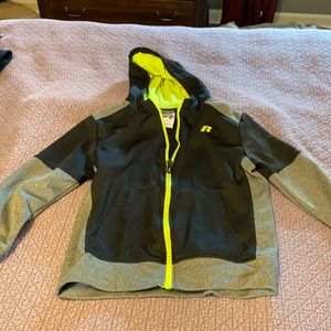 Russell zippered hoodie